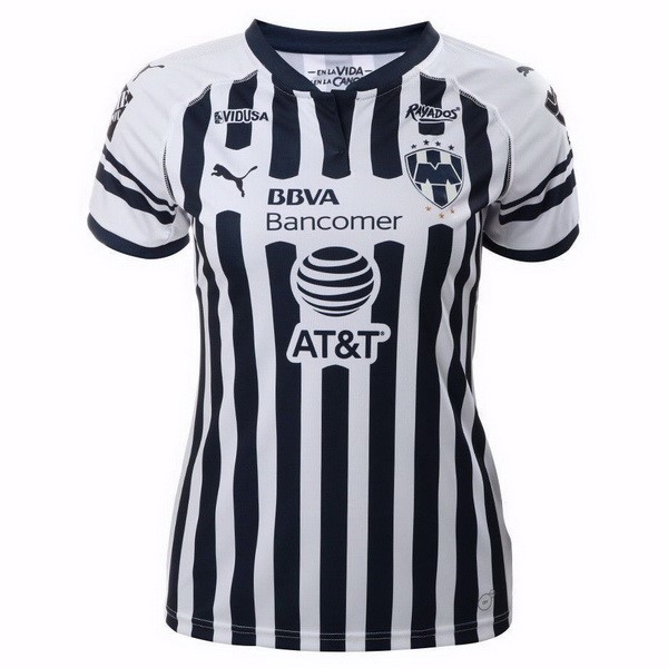 Camiseta Monterrey Primera equipo Mujer 2018-19 Blanco Negro